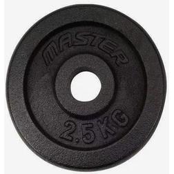 Master Fitness Skolevægt 30 mm, Vægtskiver jern 1,25 kg
