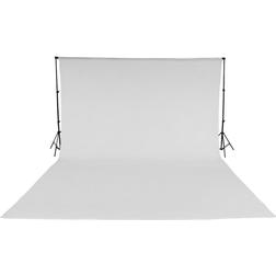 tectake Photo Background Complete Set 3x6m White